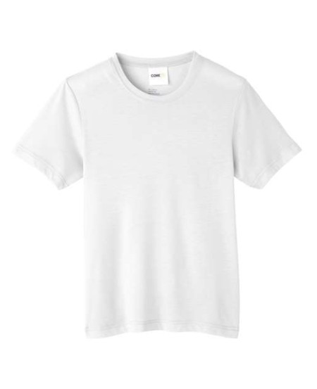 CORE365 CE111Y Youth Fusion ChromaSoft™ Performance T-Shirt – 4.5 oz. 100% Polyester Jersey | XS–XL