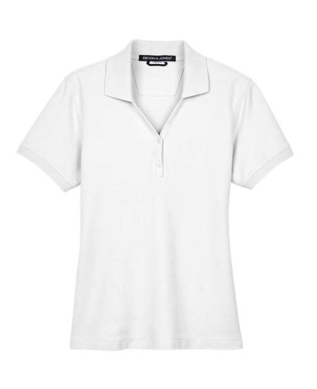 Devon & Jones D100W Women's Pima Piqué Y-Collar Polo – 6.8 oz. 100% Peruvian Pima Cotton | XS–3XL