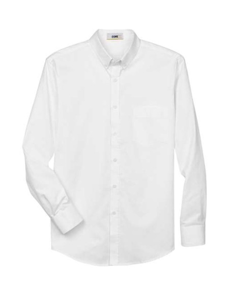 CORE365 88193 Men's Operate Long-Sleeve Twill Dress Shirt – 4.4 oz. 55/45 Cotton/Poly | S–5XL