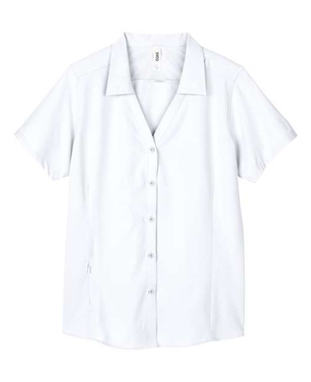 CORE365 CE510W Women's Ultra UVP® Marina Shirt – Short-Sleeve, 88/12 Poly/Spandex Ripstop | XS–3XL