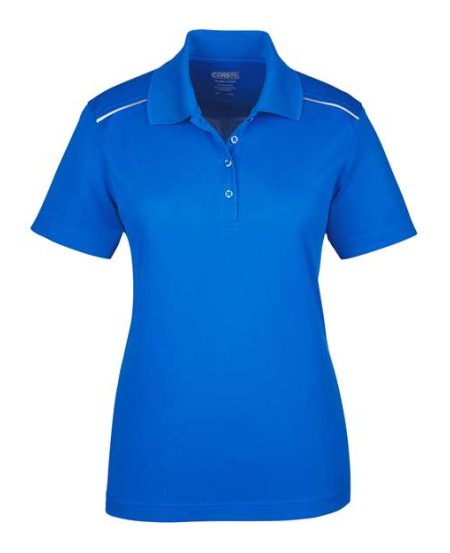 CORE365 78181R Women's Radiant Performance Piqué Polo with Reflective Piping – 4.1 oz. Polyester | XS–3XL
