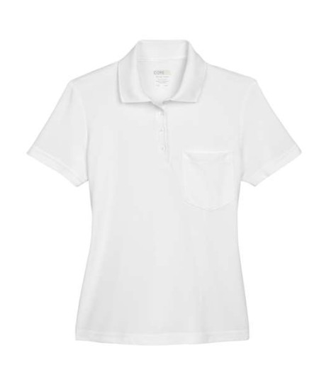 CORE365 78181P Women's Origin Performance Piqué Polo with Pocket – 4.1 oz. 100% Polyester | XS–3XL