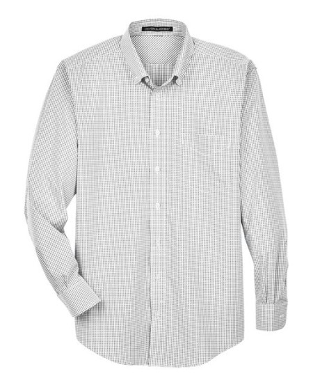 Devon & Jones D640 Men's Crown Collection® Gingham Check Dress Shirt – 3.4 oz. 55/45 Cotton/Poly | S–4XL