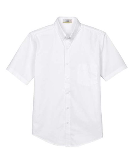 CORE365 88194 Men's Optimum Short-Sleeve Twill Dress Shirt – 4.4 oz. 55/45 Cotton/Poly | S–5XL