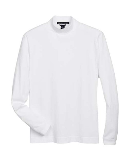 Devon & Jones D420 Unisex Sueded Cotton Jersey Mock Neck T-Shirt – 4.7 oz. 100% Tanguis Cotton | S–5XL