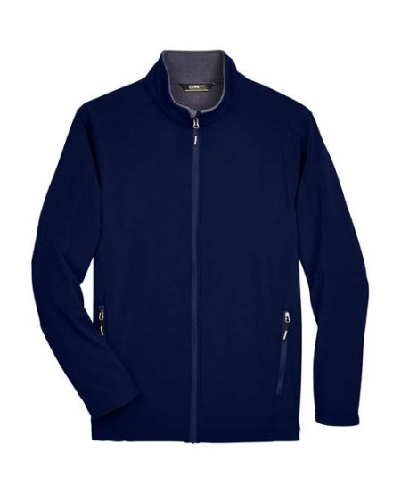 CORE365 88184T Men's Tall Cruise Two-Layer Fleece Bonded Soft Shell Jacket – 96% Poly/4% Spandex | LT–5XLT