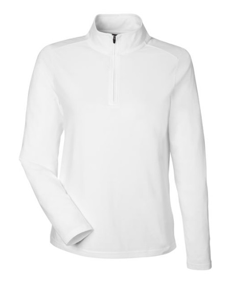 Devon & Jones DG425W Women's Raleigh Stretch Quarter-Zip Pullover – 6 oz. 56/39/5 Cotton/Rayon/Spandex | XS–3XL