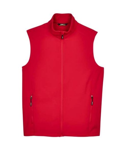 CORE365 CE701 Men's Cruise Two-Layer Fleece Bonded Soft Shell Vest – 8 oz. 96/4 Poly/Spandex | S–3XL