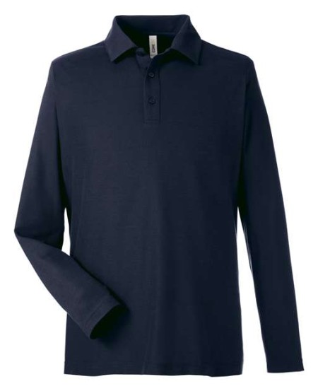 CORE365 CE112L Men's Fusion ChromaSoft™ Long-Sleeve Pique Polo – 6 oz. 100% Polyester Pique | XS–5XL