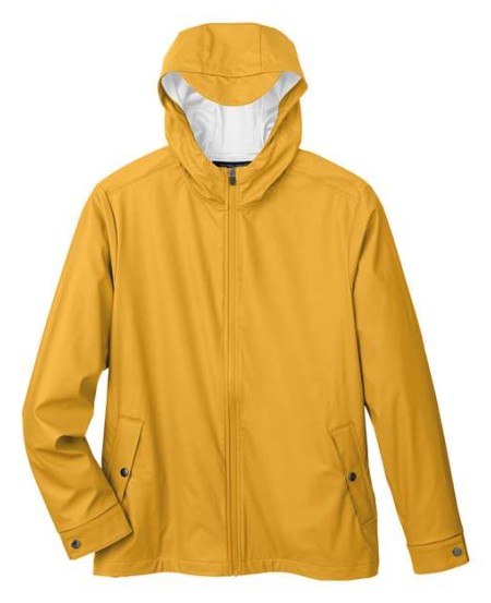 Devon & Jones DG720 New Classics® Prescott Rain Jacket – Unisex 6 oz. PU-Bonded Polyester Water-Resistant Rain Jacket