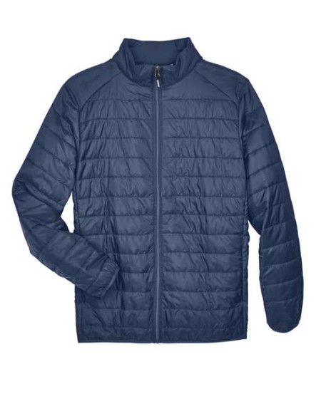 CORE365 CE700 Men's Prevail Packable Puffer Jacket – 1 oz. 100% Polyester Shell / 80 gsm Fill | S–3XL