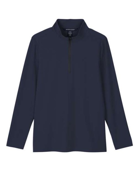 Devon & Jones DG410W Women's CrownLux Performance® Windsor Welded Quarter-Zip Pullover – 5 oz. 75/25 Nylon/Spandex | XS–3XL