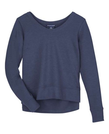 Devon & Jones DG482W Women's New Classics® Charleston Pullover – 7 oz. 60/40 Cotton/Polyester Interlock | S–3XL