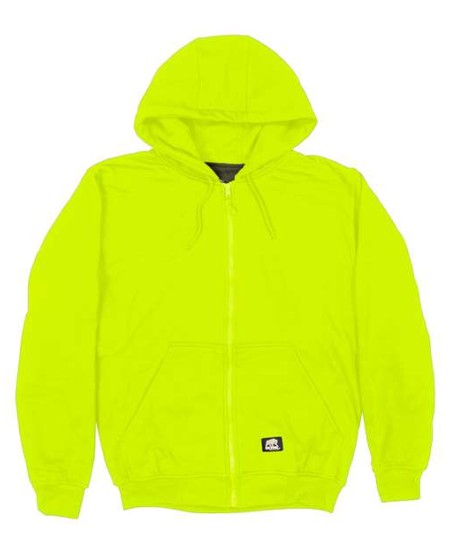 Berne Apparel HVF101 Men's Heritage Thermal-Lined Full-Zip Hooded Sweatshirt – 9 oz. 100% Polyester Fleece with 5 oz. 60/40 Cotton/Poly Thermal Lining | Double-Layered Three-Piece Hood | Media Pocket
