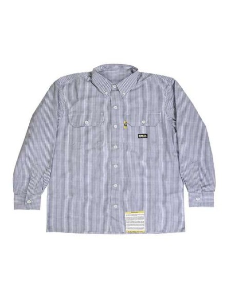 Berne Apparel FRSH21T Men's Tall Flame-Resistant Plaid Work Shirt – 7 oz. 100% FR Twill Men's Tall FR Plaid Button-Down Collar Work Shirt | ASTM F1506, NFPA 70E, NFPA 2112, OSHA 1910.269