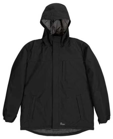 Berne Apparel RJ27 Men's Coastline Waterproof Storm Jacket – 6.5 oz. 100% Nylon Shell with Heavyweight Insulation | Waterproof, Wind-Resistant, Breathable | Rain-Blocker Hood