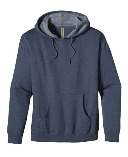econscious EC5570 Unisex Heathered Hooded Sweatshirt – 7 oz. 55/45 Organic Cotton/Recycled Polyester | Heathered Fleece | Clean-Finished Neck Seam | 2x1 Cotton/Spandex Rib