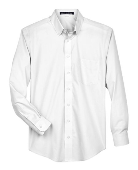 Devon & Jones D620T Men's Tall Crown Collection® Broadcloth Dress Shirt – 3.4 oz. 55/45 Cotton/Poly | LT–5XLT