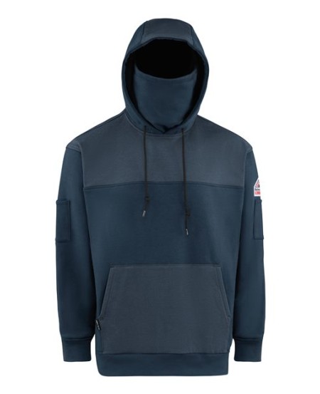 Bulwark SMM4 Men's FR Fleece Hooded Sweatshirt – 12.3 oz. 48/38/10/4 Modacrylic/Lyocell/Aramid/Spandex | ATPV 27 CAT 3 | HoodShield™