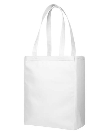 BAGedge BE008 Canvas Book Tote – 12 oz. 100% Cotton Canvas Book Tote with Self-Fabric Straps | One Size