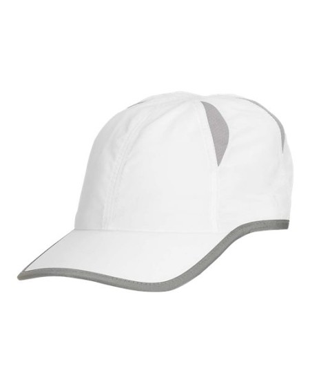 Big Accessories BA514 Performance Cap – 100% Polyester with Mesh Inserts | Unstructured | Reflective Bill Trim | Hook-and-Loop Closure | One Size