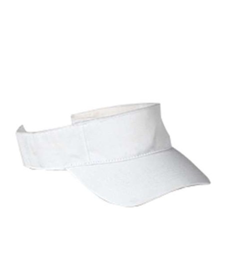 Big Accessories BX006 Chino Twill Visor Hat – 100% Cotton Twill | 3-Panel Open-Crown Visor | Hook-and-Loop Closure | One Size