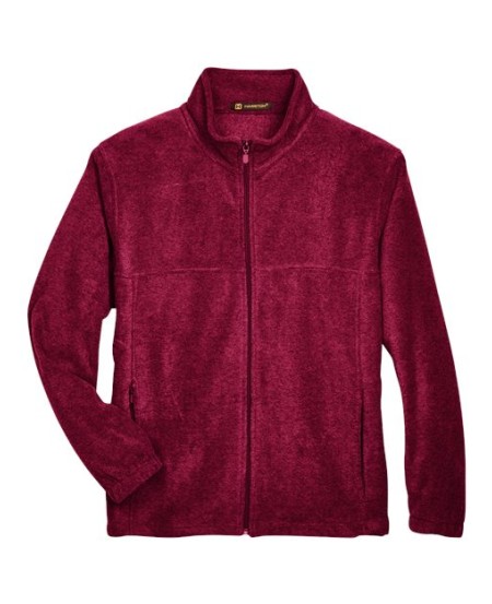 Harriton M990 Full-Zip Fleece – Men's 7.9 oz. 100% Polyester Fleece Jacket | XS–6XL