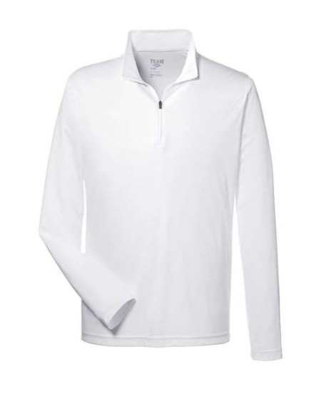 Team 365 TT31 Men's Zone Performance Quarter-Zip Pullover – 3.5 oz. Polyester Interlock | XS–4XL