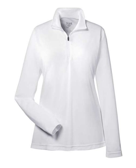 Team 365 TT31W Women's Zone Performance Quarter-Zip Pullover – 3.5 oz. Polyester Interlock | XS–3XL