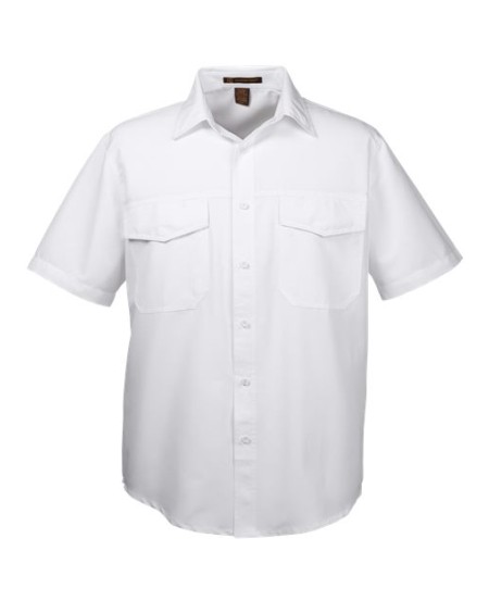 Harriton M580 Men's Key West Short Sleeve Performance Staff Shirt – 3.4 oz. 100% Polyester Ripstop | XS–5XL