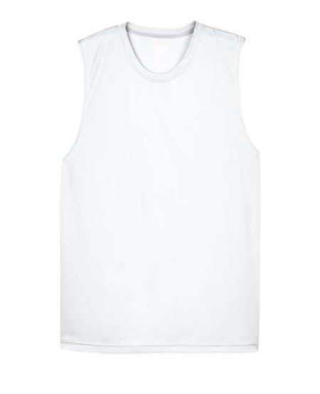 Team 365 TT11M Men's Zone Performance Muscle T-Shirt – 3.5 oz. Polyester Sleeveless Athletic Tee | XS–4XL
