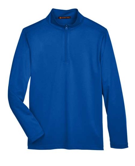 Harriton M748 Men's Advantage Snag Protection Plus Quarter-Zip Pullover – 6.6 oz. 100% Polyester Jersey | S–6XL