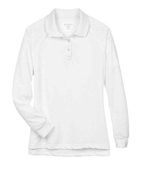 Harriton M211LW Women's Advantage Long Sleeve Tactical Polo – 6.6 oz. 100% Polyester Snag Protection Plus | XS–3XL