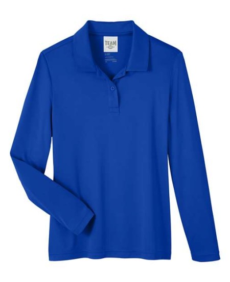 Team 365 TT51LW Women's Zone Performance Long Sleeve Polo – 3.5 oz. Polyester | XS–3XL