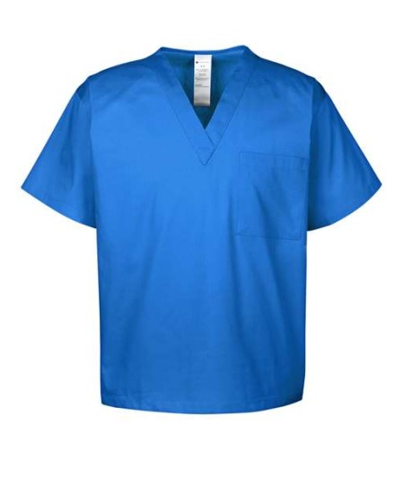 Harriton M897 Restore Scrub Top – Unisex 4.9 oz. 55/45 Cotton/Polyester Poplin V-Neck Scrub Top