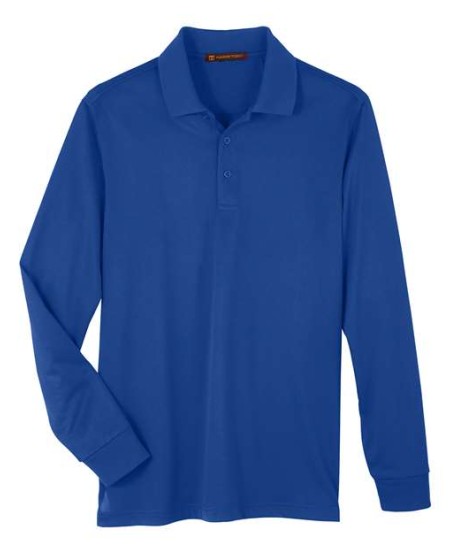 Harriton M348L Men's Advantage Snag Protection Plus IL Long Sleeve Polo – 6.5 oz. 100% Polyester | S–6XL