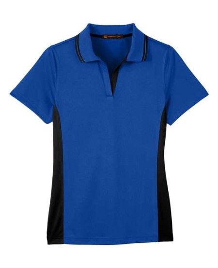 Harriton M386W Women's Flash Snag Protection Plus IL Colorblock Polo – 6.5 oz. 100% Polyester Women's Colorblock Polo | XS–3XL