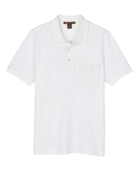 Harriton M205P Men's Valiant Cotton Snag Protect Pocket Polo – 6 oz. Cotton Polo with Left Chest Pocket