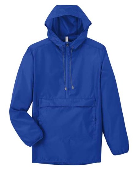 Team 365 TT77 Unisex Zone Protect Packable Anorak Jacket – 1.5 oz. Polyester Taffeta Convertible Jacket | XS–4XL