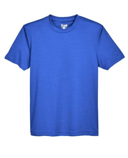 Team 365 TT11HY Youth Sonic Heather Performance T-Shirt – 3.5 oz. Sonic Heather Polyester Tee | S–XL