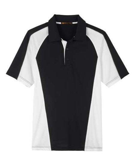 Harriton M385 Men's Advantage Snag Protection Plus IL Colorblock Polo – 6.5 oz. 100% Polyester Colorblock Polo | S–6XL