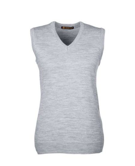 Harriton M415W Women's Pilbloc V-Neck Sweater Vest – 11.8 oz. 100% Acrylic Jersey Knit Anti-Pill Sweater Vest | XS–3XL