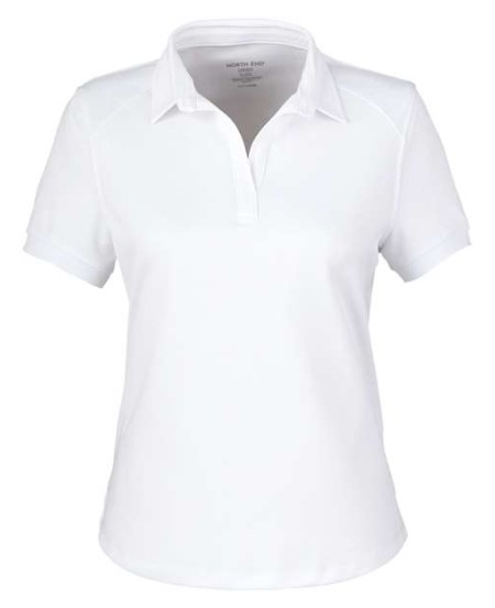 North End NE112W Women's Express Tech Performance Polo – 6 oz. 100% Recycled Polyester Coolcore® Pique, UPF 50+ | Women's
