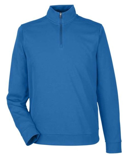North End NE412 Men's Express Tech Performance Piqué Quarter-Zip Sweatshirt – 6 oz. 100% Recycled Polyester Coolcore® Pique, UPF 50+