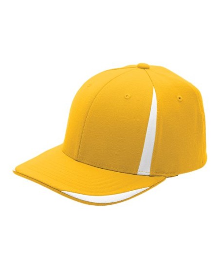 Team 365 ATB102 by Flexfit Pro-Formance Front Sweep Cap – 97/3 Polyester/Spandex Contrast Cut Cap | S/M–L/XL