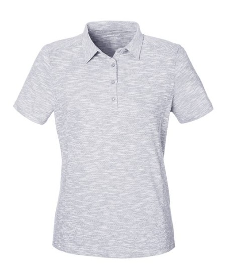 North End NE115W Women's Eclipse Jacquard Polo – 5 oz. 60/40 Cotton/Recycled Polyester Jacquard | Women's Fit
