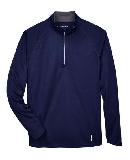 North End 88187 Men's Radar Performance Quarter-Zip Pullover – 4.7 oz. 100% Polyester Birdseye Mesh Quarter-Zip Performance Top | S–5XL