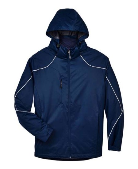 North End 88196 Men's Angle 3-In-1 Jacket with Bonded Fleece Liner – 4.4 oz. 100% Polyester Twill Shell | S–5XL