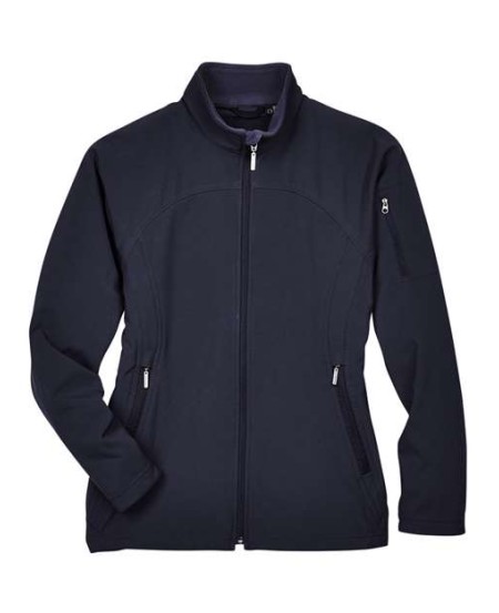 North End 78034 Women's 3-Layer Fleece Performance Soft Shell Jacket – 8 oz. 97/3 Polyester/Spandex 3-Layer Soft Shell | XS–3XL