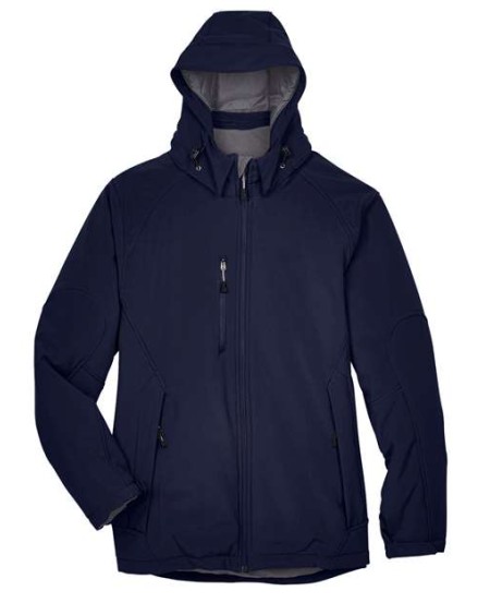 North End 88159 Men's Glacier Insulated 3-Layer Soft Shell Jacket with Detachable Hood – 9 oz. 96/4 Polyester/Spandex + Poly Fill Insulated | S–5XL